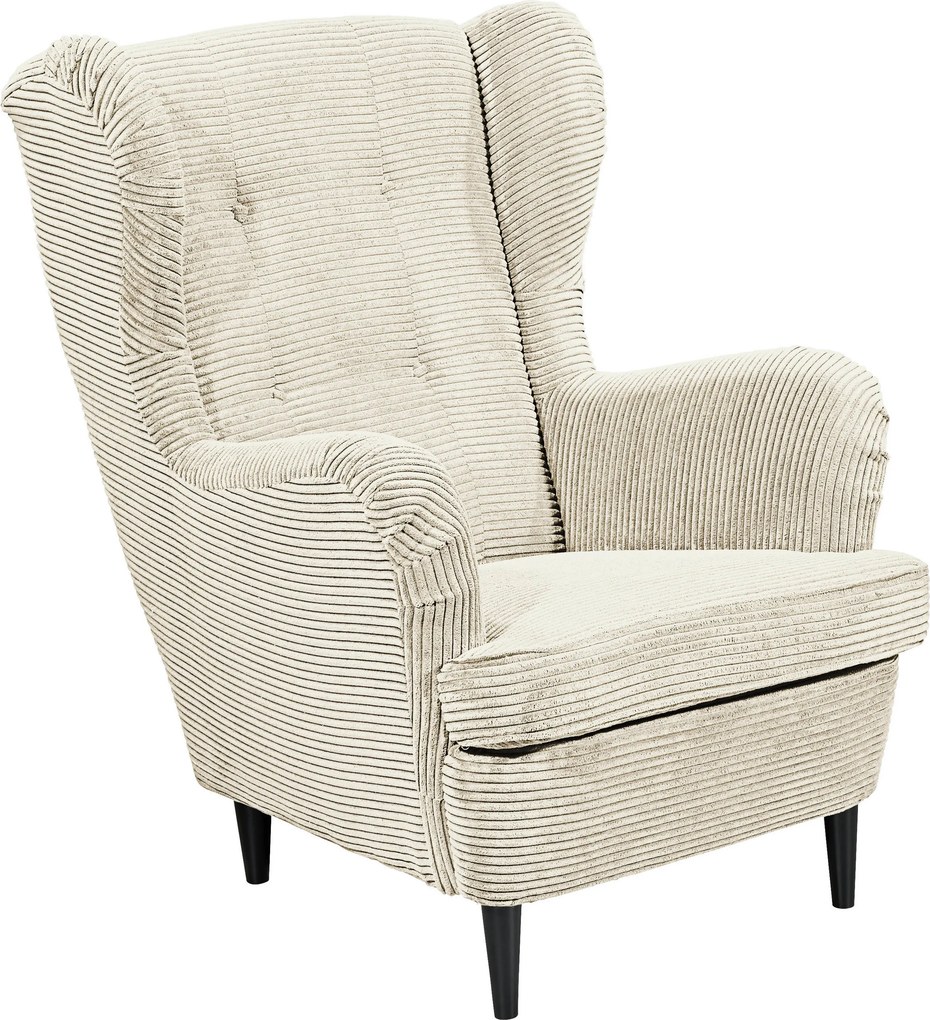 XXXLutz KRESLO UŠIAK, textil, krémová MID.YOU - Online Only obývacie izby - 002220035018