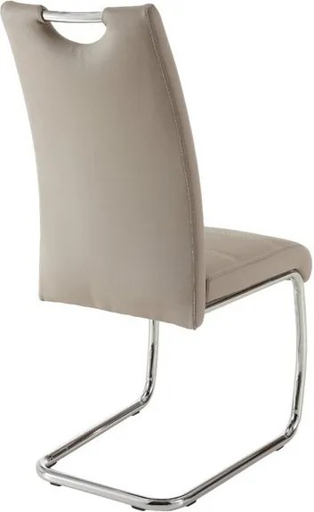 Jedálenská stolička Flora, cappuccino ekokoža