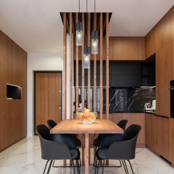 Globo 21000-3HB - Luster na lanku ANNIKA 3xE27/25W/230V pr. 30 cm čierna