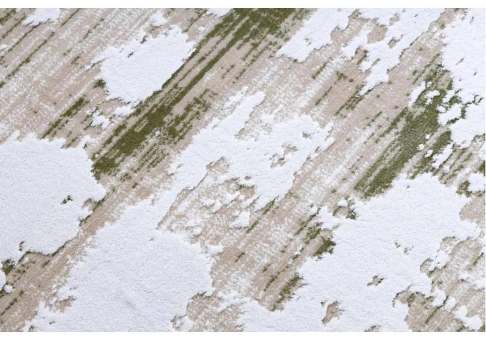 Luxusný kusový koberec akryl Nora krémovo zelený 100x300cm