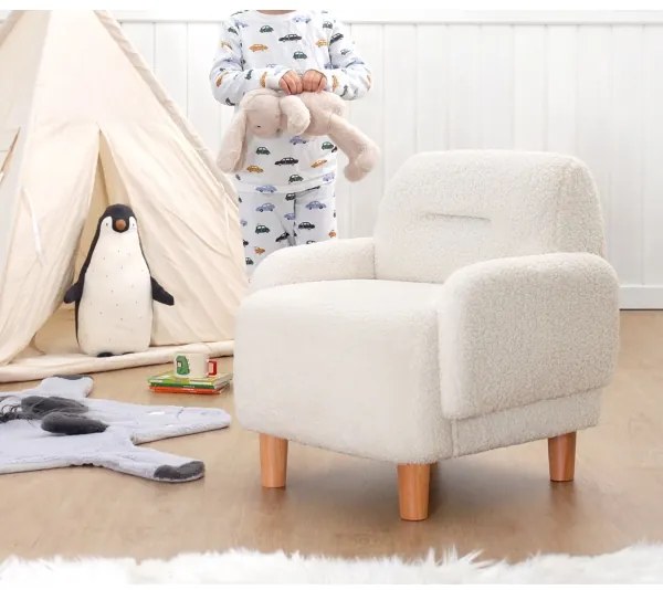 Detské kreslo LORY biele