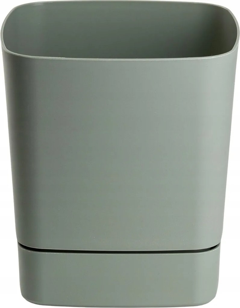 Plastový květináč s podmiskou Cubi 19x19 cm - výber z 6 prevedení