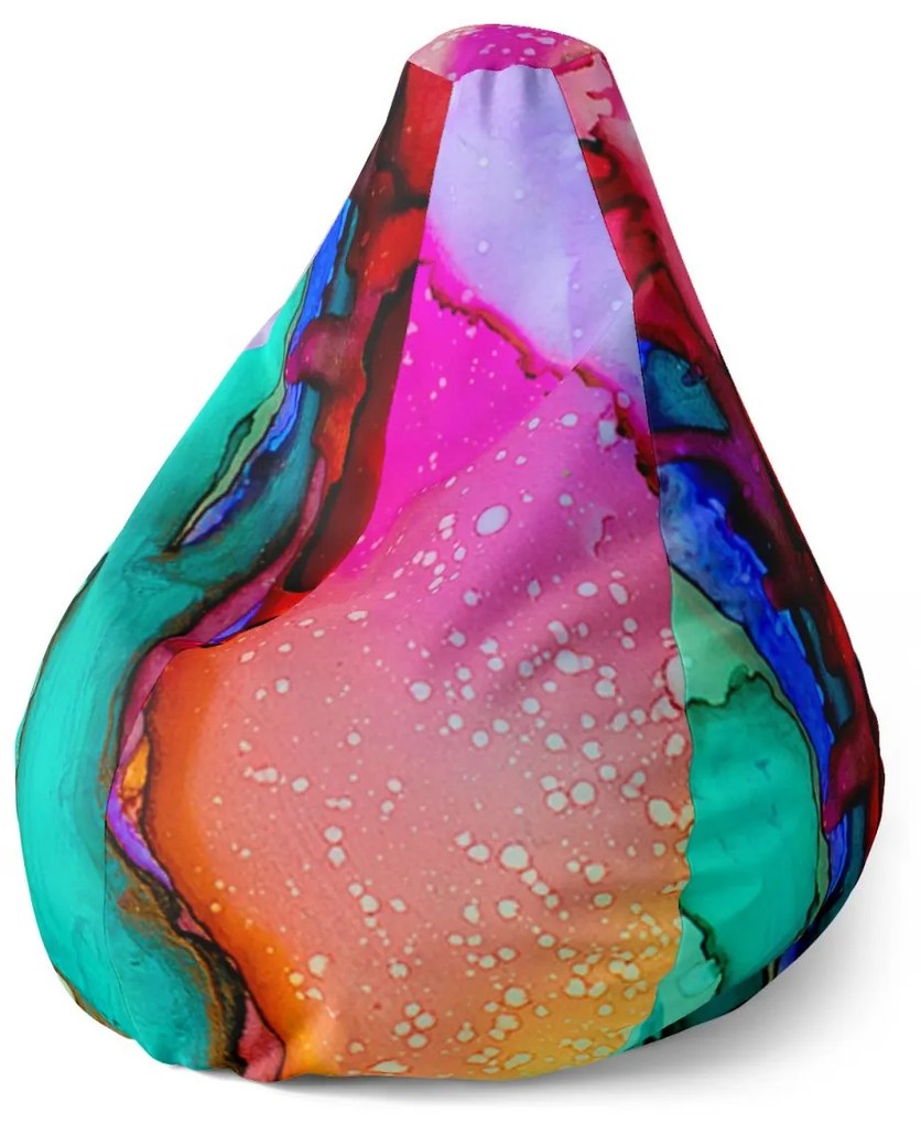 Sablio Sedací vak Pear Farbičky - 70 x 95 x 15 cm