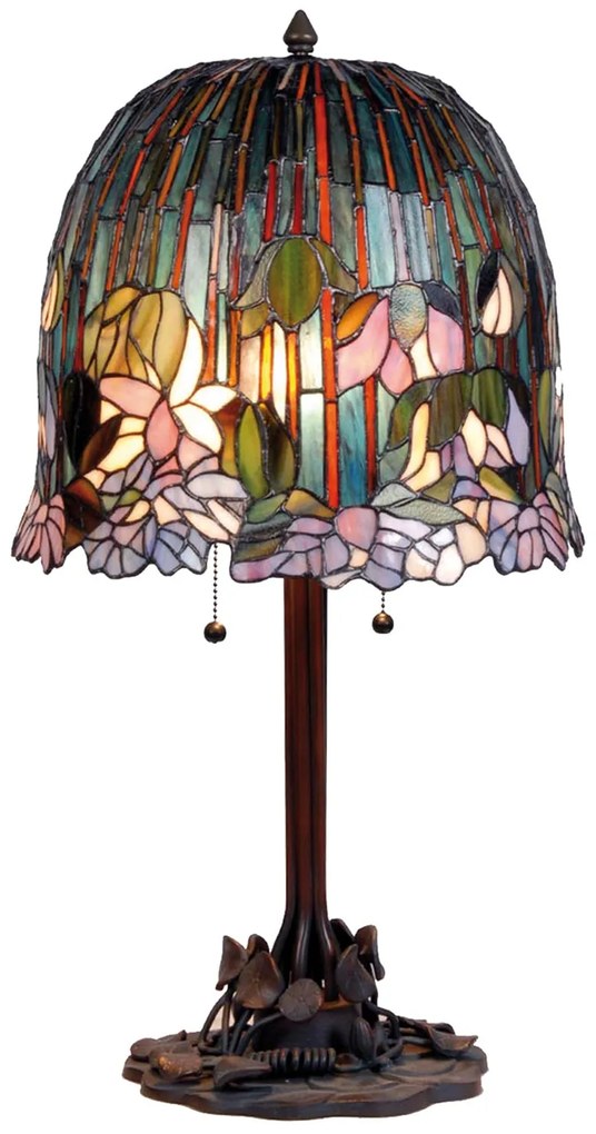 Vitráž Tiffany lampa 35*68 POND LILY