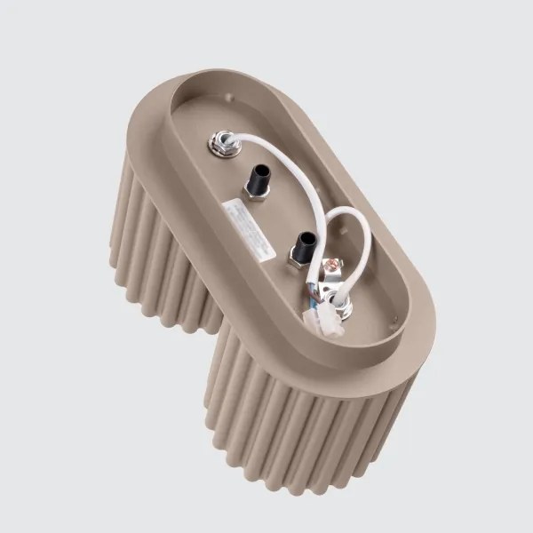 Sollux SL.1815 - Bodové svietidlo AURA 2xGU10/10W/230V taupe