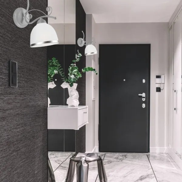 Nástenná lampa RETRO II 1xE27/60W/230V strieborná