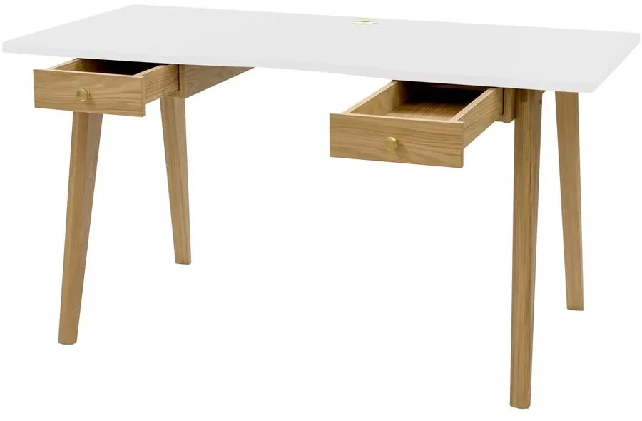 Pracovný stôl v dekore duba 70x140 cm Nice – Woodman