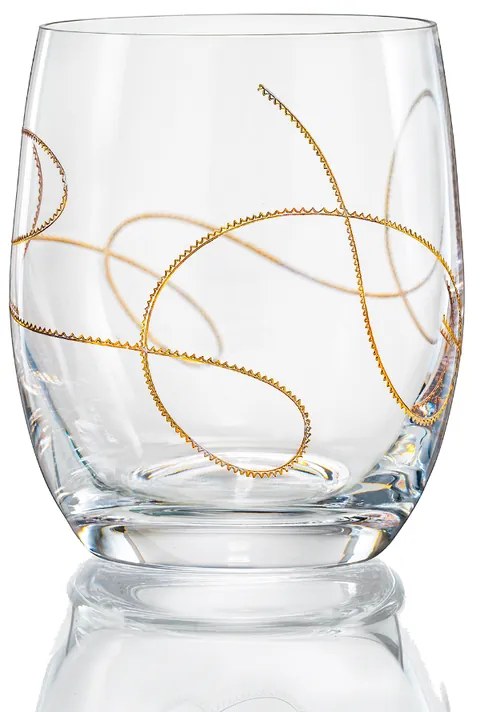 Crystalex univerzálna sada pohárov Club String Zlatý pantograf 300 ml 2 KS