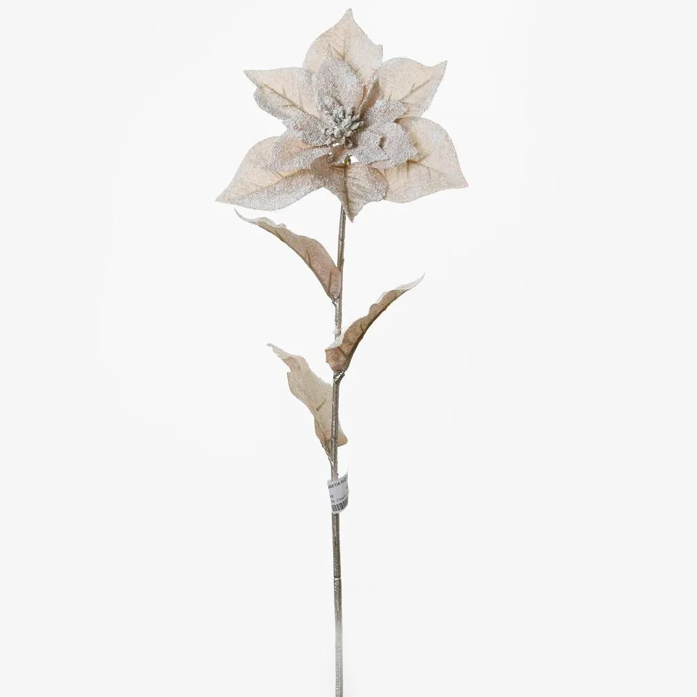 POINSETIA STARORUŽOVÁ UMELÝ KVET 65CM