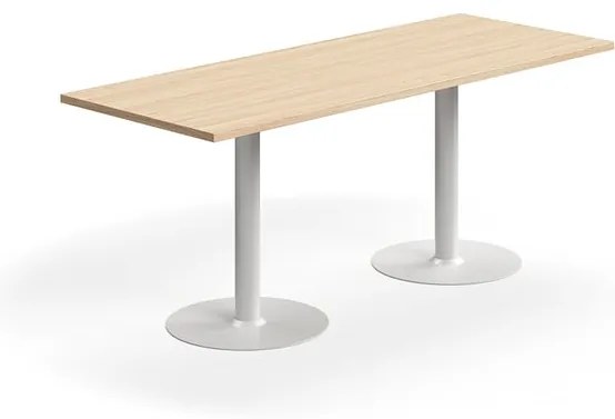 Stôl VERTICUS, 1800x700x720 mm, dub/biela