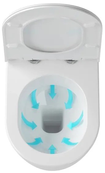 Ravak X01516 - Závesné WC UNI CHROME keramika/biela