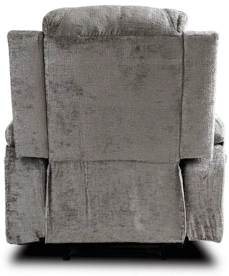 Masážne polohovateľné kreslo ARIEN sivý zamat - vintino.sk