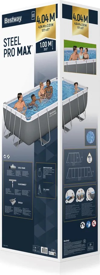 Bazén s regálmi Bestway 404 x 201 x 100 cm 56442