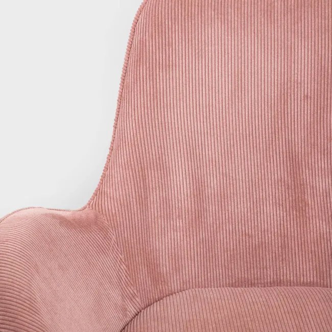 Kreslo LUNAIRE menčestrové, ružové 710070