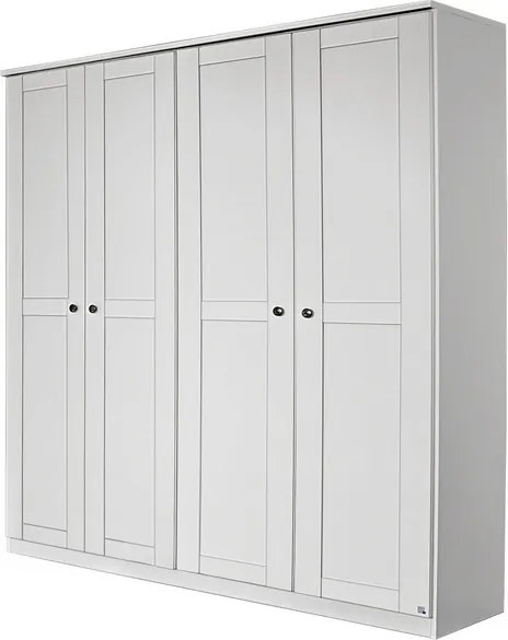 Šatníková skriňa Rosenheim, 181 cm, biela