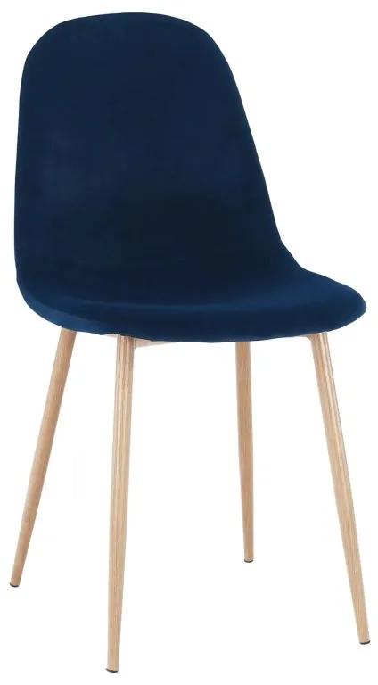 Komfortná stolička modrá Velvet látka