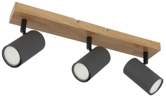 Globo 57911-3G - Bodové svietidlo ROBBY 3xGU10/35W/230V šedá/hnedá