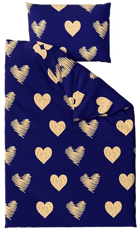 Obliečky z mikrovlákna GOLBINO tmavomodré Rozmer obliečky: 70 x 90 cm | 140 x 220 cm