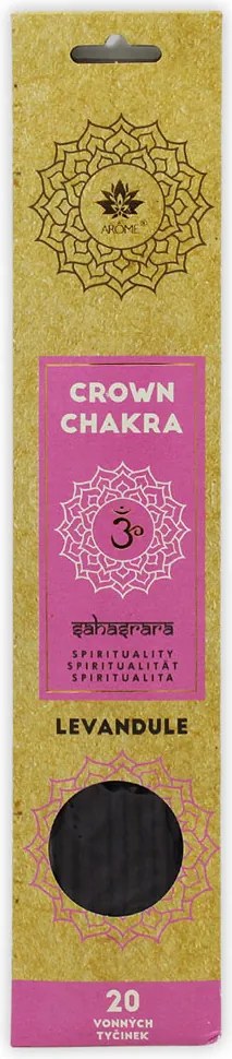ARÔME Balanced Chakra Vonné tyčinky 20 ks, Korunná čakra