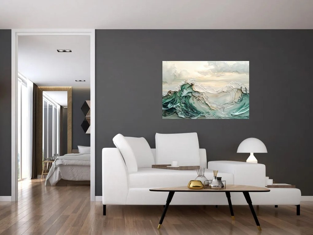 Obraz - 3D abstrakcie mora (90x60 cm)
