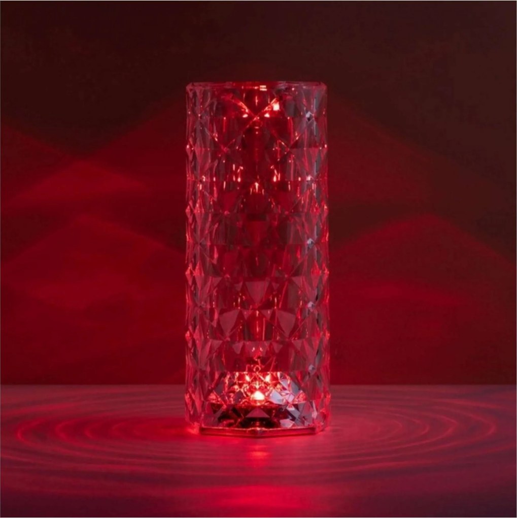Dekoračné LED osvetlenie ROSE DIAMOND - 21 cm - multikolor