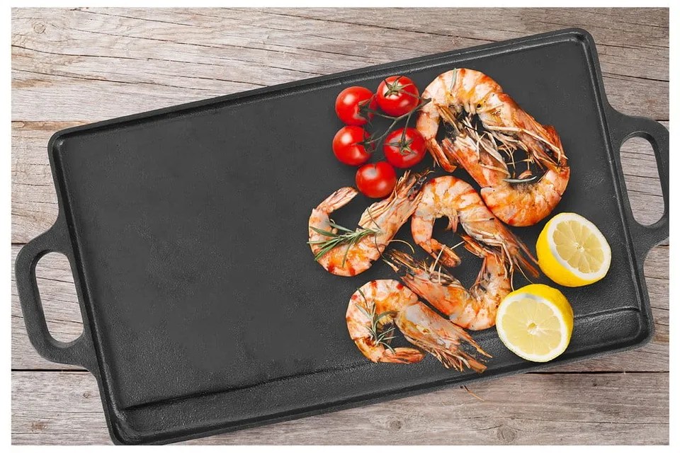 Liatinová grilovacia doska 23x45,5 cm LITINA – Orion