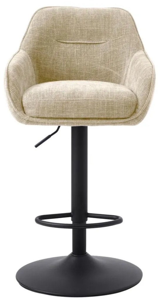 Otočná barová stolička s výškovým nastavením Avola (54850004), béžová