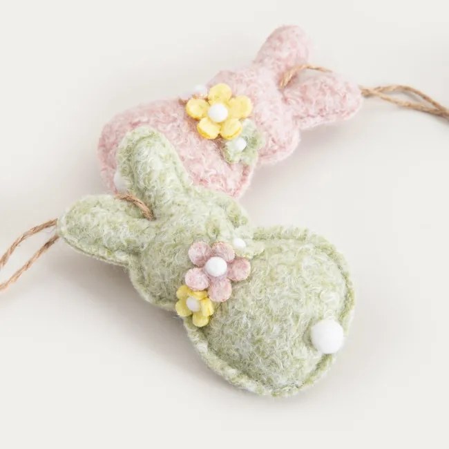 Sada veľkonočných príveskov BUNNIS 764028 (4 ks)