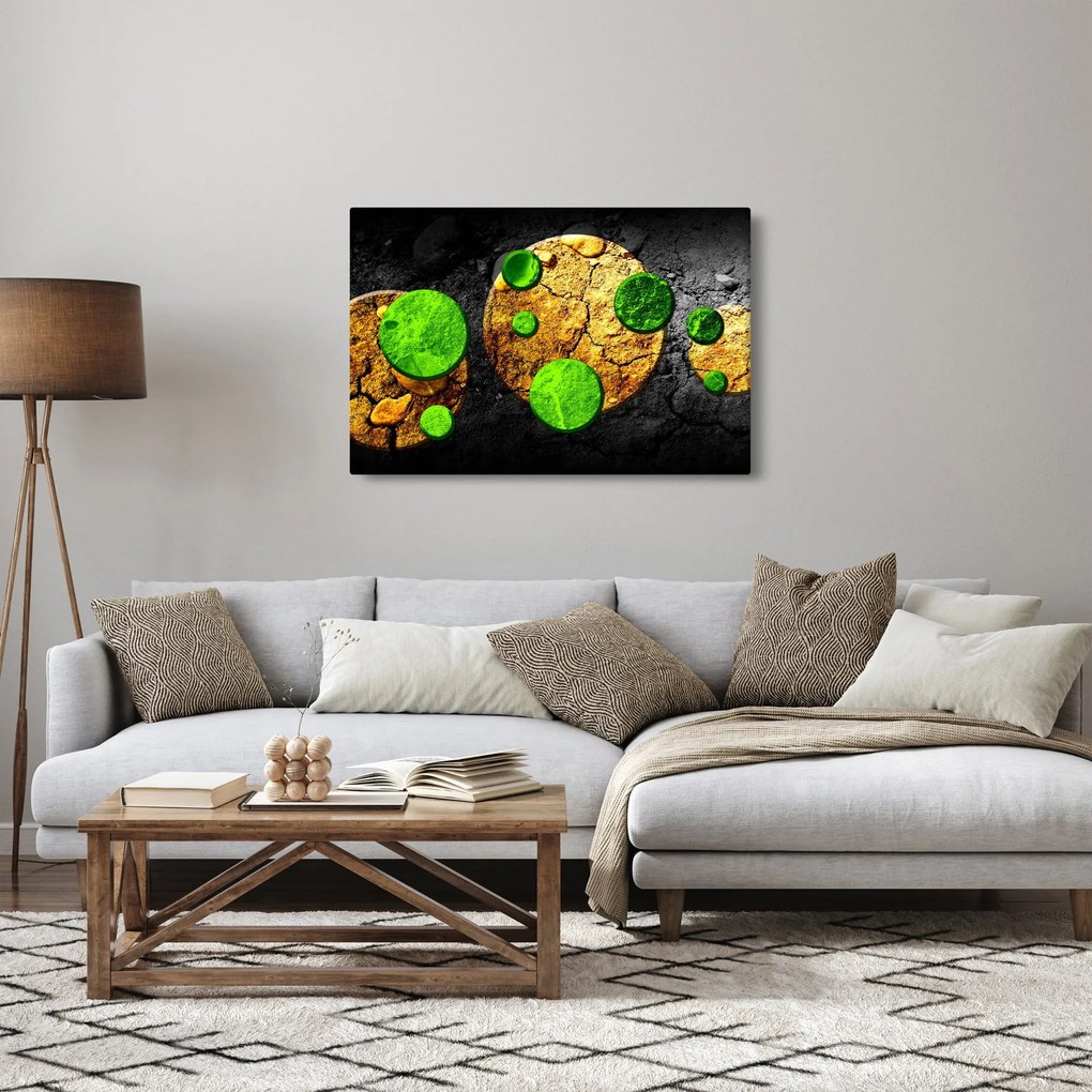 Obraz abstrakcie - Guľa (90x60 cm)