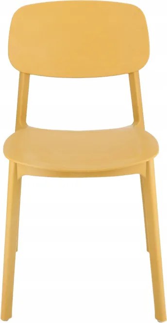 Plastová stolička LARA žltá