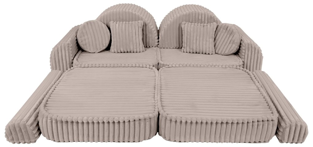 MeowBaby® Churros detská pohovka Max, Pebble Beige