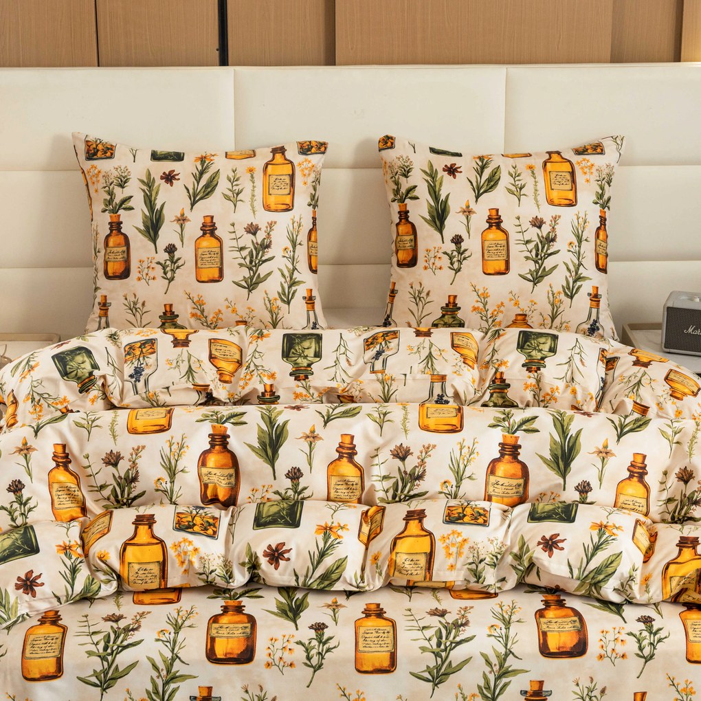 Obliečky z mikrovlákna APOTHECARY krémové Rozmer obliečky: 70 x 90 cm | 140 x 220 cm