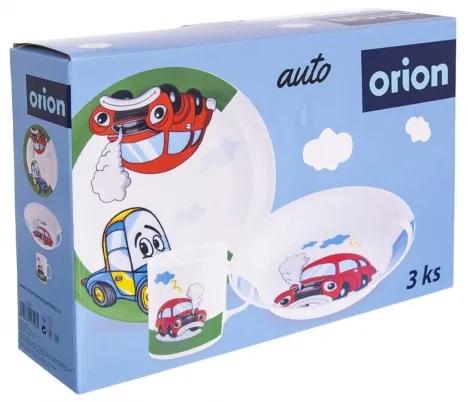 Orion domácí potřeby Jídelní dětská sada AUTO 3 díly
