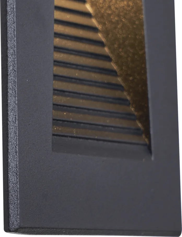 Sada 6 moderných zapustených nástenných svietidiel čierna 7 cm vrátane LED IP65 - Trem