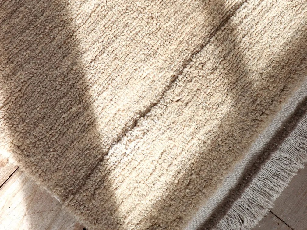 Lorena Canals, Vlnený koberec Steppe - Sheep Beige, 80x140, béžová, chodba / predsieň