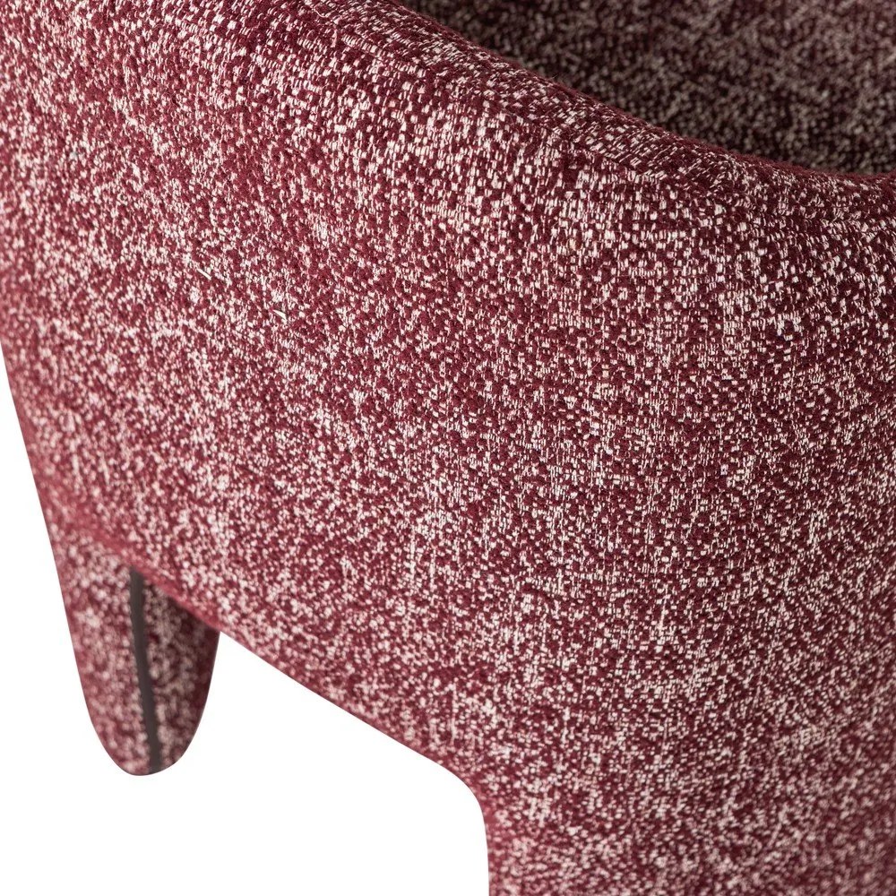 Vínovočervená čalúnená kancelárska stolička Cordo – WOOOD