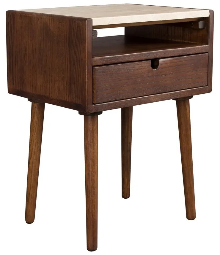 Hnedý nočný stolík Arda – Dutchbone