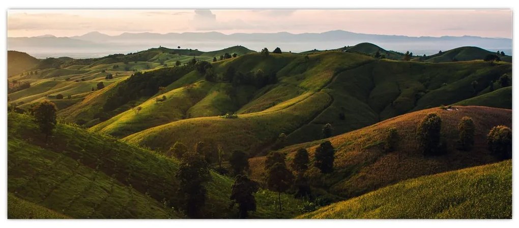 Obraz - Výhľad na thajské kopčeky (120x50 cm)