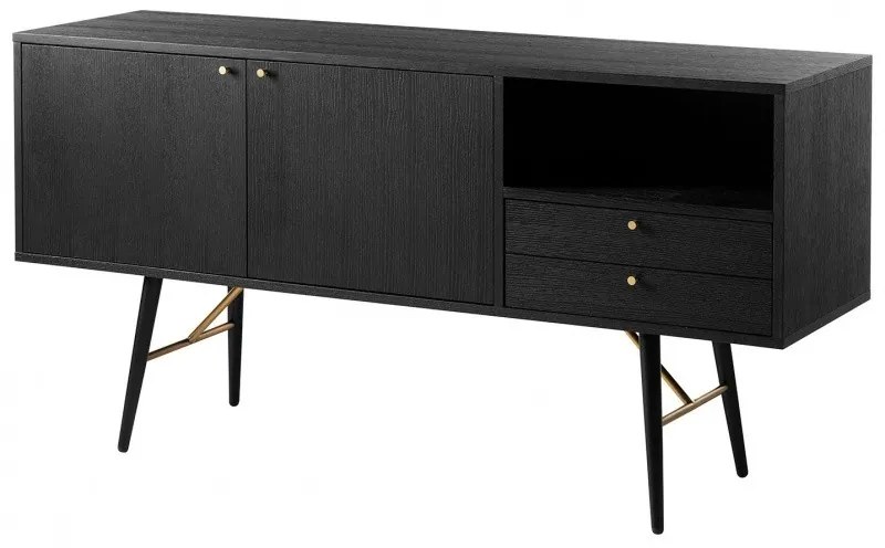 Komoda Alaia 150 cm čierna