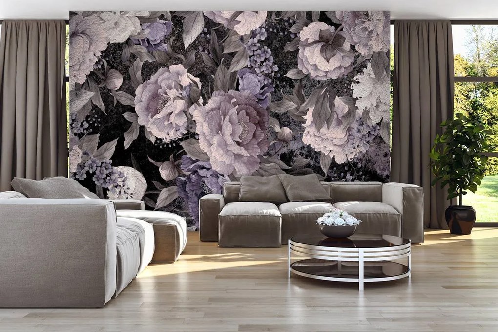 Fototapeta - Kvety Pivoňka (254x184 cm)