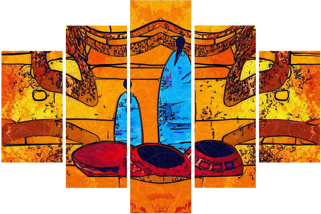 Obraz - Staroveká maľba (150x105 cm)