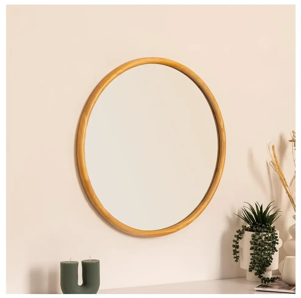Atmosphera - Nástenné zrkadlo KIM pr. 55 cm kaučukovník P6635
