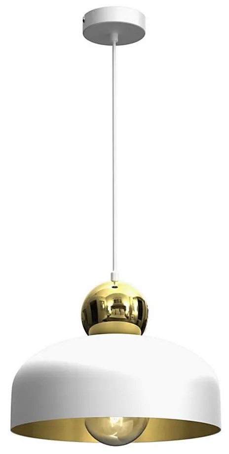 Luster na lanku HARALD 1xE27/60W/230V biela