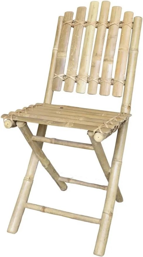 Prírodná bambusová stolička Bamboo Lyon - 50*42*92 cm