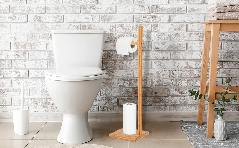 Držiak toaletného papiera KEFAS - bambus