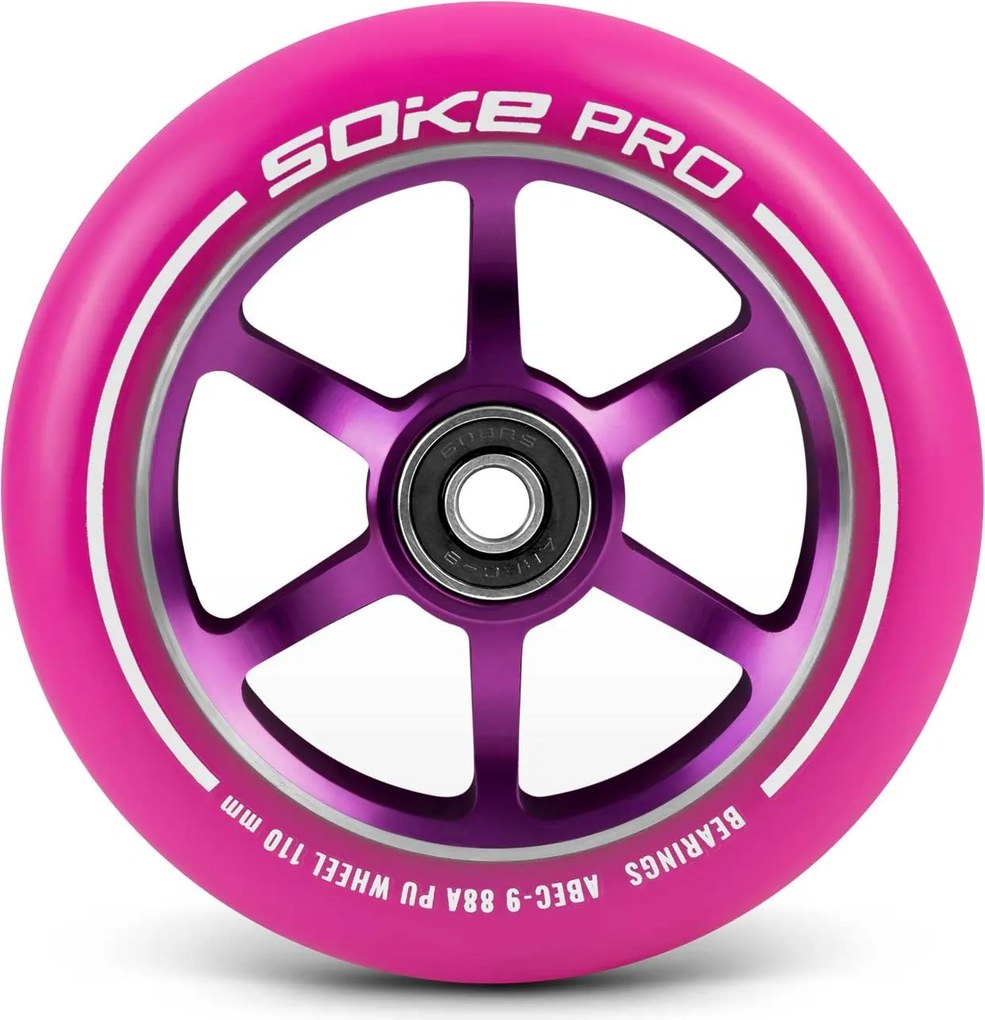 SOKE Kolieska kolobežky 110 mm ružové 2 ks