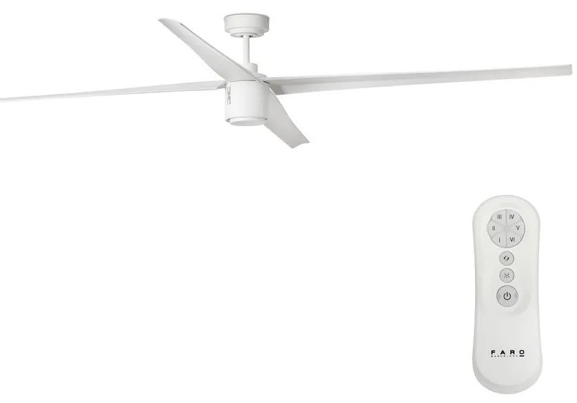 FARO 33494 - LED Stmievateľný stropný ventilátor ATTOS LED/20W/230V biela