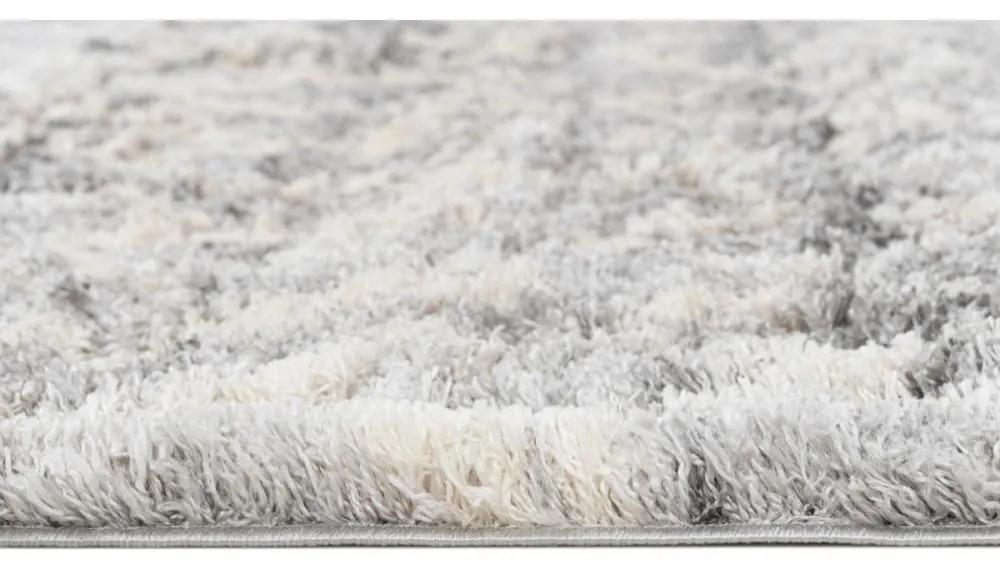Kusový koberec shaggy Apache svetlo sivý 60x100cm