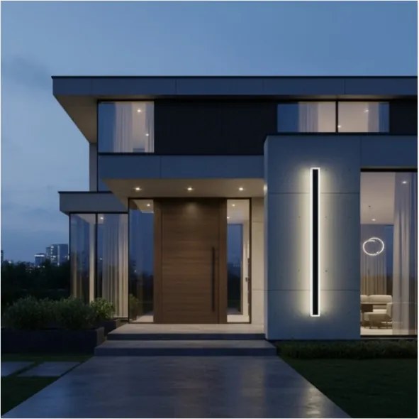 LED Vonkajšie nástenné svietidlo MIRANA S LED/25W/230V 4000K IP44 120 cm čierne