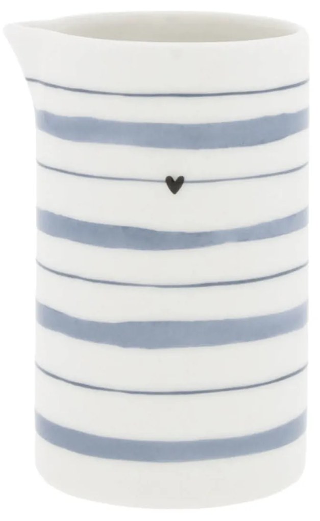 Bastion Collections Keramický džbán Watercolour Blue Stripes 250 ml